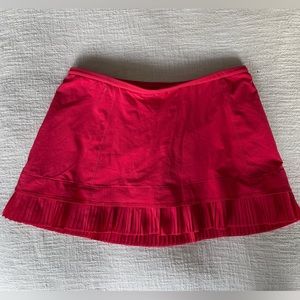 Lululemon Athletica Red Tennis Skirt Size 6
